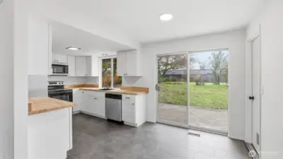Brand new kitchen and all new stainless steel appliances