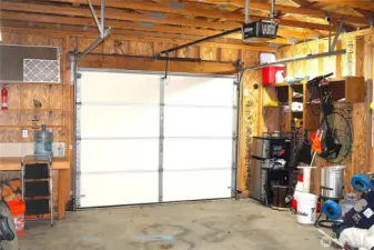 One car garage with---