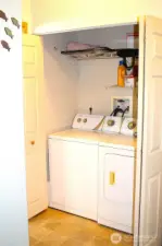 Laundry closet.
