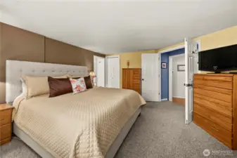 Elegant Double Doors and a Walk In Closet