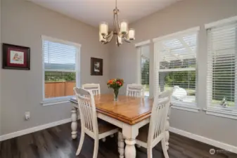 Cozy breakfast nook perfect for that morning coffee!