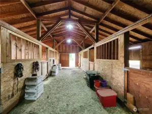 Barn with stalls