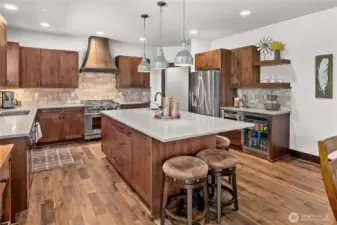 Well-appointed kitchen.