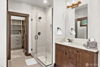 Beautiful custom closets.