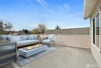 Patio off 3rd bedroom--Virtually Staged
