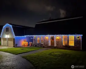 Front of the house during Christmas :-)