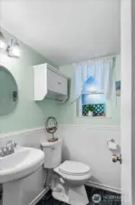 Downstairs bathroom.