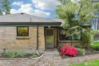North view from the front of the property featuring main entry.