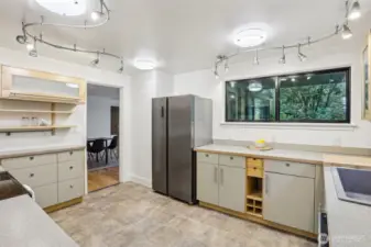 Modern finishes and cabinets.