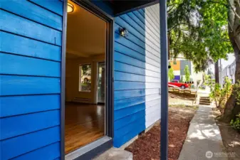 Unit 1 - front door entry
