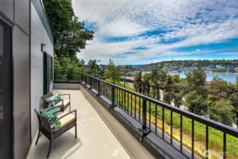 Sweeping views from the deck