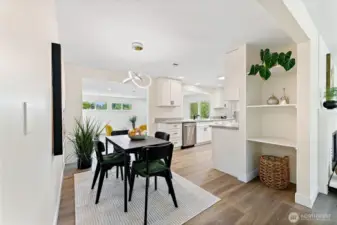 Beautiful new flooring all through the home