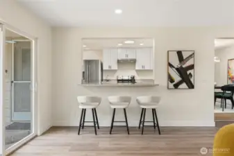 New breakfast bar