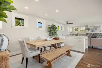 Large dining room area perfect for events of all sizes.