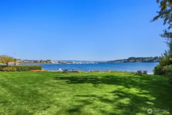 So much elbow room and outside enjoyment areas including the sprawling waterside lawn.