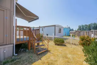 And a backyard with some Landscaping