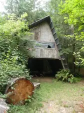 Gathering place with fire place and loft