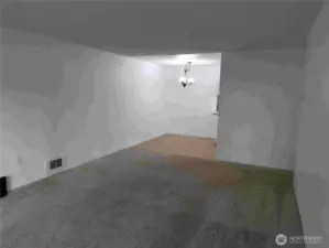 view of dining area from living area