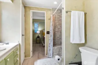 Brand new spa like bathroom off primary room.