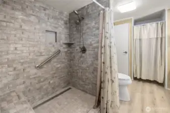 Beautifully updated walk in shower