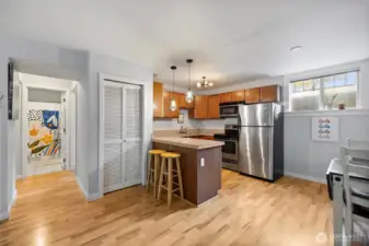 Nicely updated kitchen with eating space!