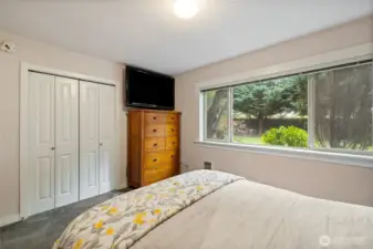 Generous closet space!