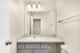 1/2 bath off dining area.