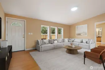 Photo contains virtual staging.