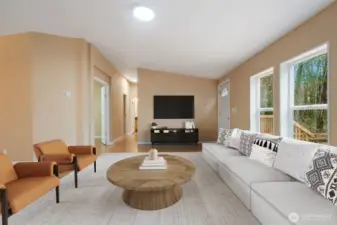 Photo contains virtual staging.