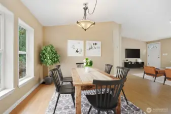 Photo contains virtual staging.