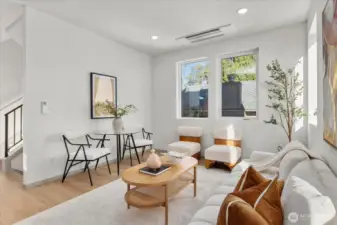 Energy efficient heating and cooling throughout the home.