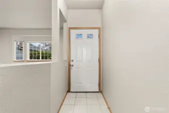 Light and bright entryway.