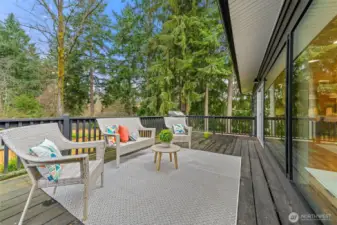 Back deck...another great spot to enjoy morning coffee or dine outdoors.