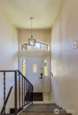 Split-level stairs
