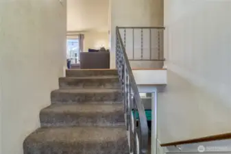 Split-level stairs