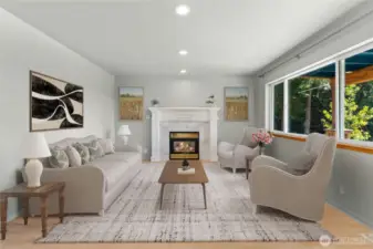 Virtually staged to illustrate potential