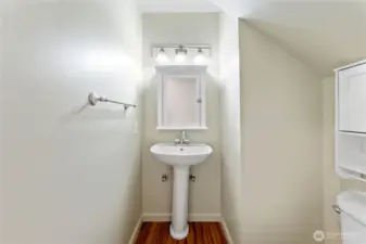 Downstairs half bathroom