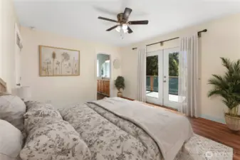 Virtually staged to illustrate potential