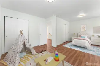 Virtually staged to illustrate potential