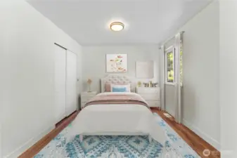 Virtually staged to illustrate potential