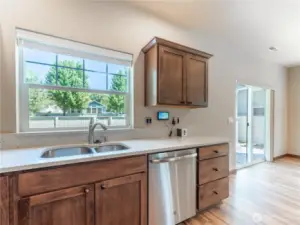 Kitchen Window Brings In Natural Light & Lovely View