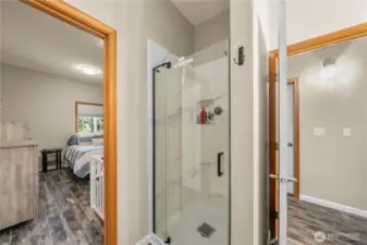 Lower level 3/4 bath