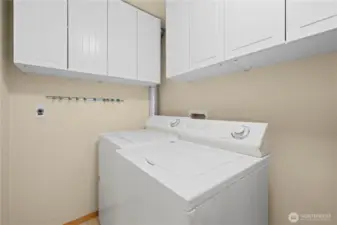 Private laundry room.