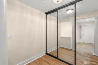 Office area with additional storage
