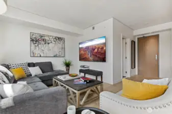 Natural light fills every room. All windows have high quality shades to darken the space for a movie or privacy.