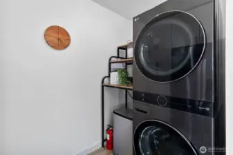 Laundry nook off of the kitchen