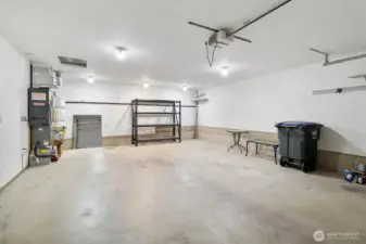 Large two car garage