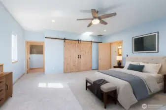 Primary Suite Virtually Staged