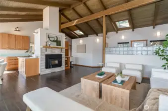 This room also offers a warm fireplace with insert for maximum heat.