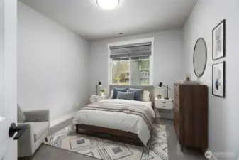 Guest Bedroom Virtually Staged